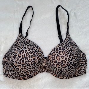 Victoria’s Secret PINK 34D Leopard Push-Up Bra